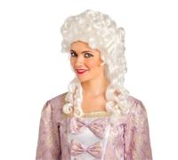 My Other Me Perruque coloniale Marquise d'époque pour femme adulte blanche, poids 225 g, apporte un air aristocratique idéal pour les caractérisations historiques ou les fêtes à thème d'époque