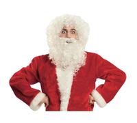 My Other Me Perruque et barbe de Père Noël blanc unisexe adulte poids 195 g. Parfaite pour compléter votre tenue de Noël dans l'esprit le plus joyeux de la fête