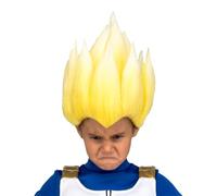 My Other Me Perruque jaune pour enfant Saiyan Vegeta de taille 25 x 26 x 14 cm, taille enfant. Parfaite pour libérer votre pouvoir Saiyan à chaque bataille