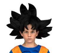 My Other Me Perruque pour enfant Goku taille 25 x 26 x 14 cm, couleur noire, taille enfant. Parfaite pour libérer votre pouvoir Saiyan à chaque bataille