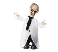 My Other Me - Poupée Docteur fou blanche avec mouvement, lumière et son, dimensions 60 x 18 x 88 cm et piles 3AA incluses. Terreur garantie pour égayer votre fête d'Halloween