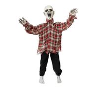 My Other Me - Poupée zombie sinistre rouge avec mouvement de 70 x 15 x 75 cm avec 3 piles AA incluses. Un détail effrayant qui transformera n'importe quel coin en une décoration effrayante