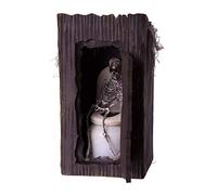 My Other Me - Squelette dans la salle de bain noir avec dimensions 13 x 13 x 25 cm et piles 2 x AA incluses. Un détail terrifiant qui donnera une touche macabre à votre décoration d'Halloween