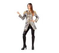 My Other Me Veste pour femme adulte argentée et dorée de présentatrice de cirque taille XL. Apportez une touche de spectacle et d'élégance à votre look de fête