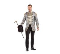 My Other Me Veste unisexe pour adulte avec motif de cirque argenté et doré, taille ML. Ajoutez une touche de spectacle et d'élégance à votre look le plus accrocheur