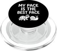 My Pace is The Best Pace Escargot Tortue Slow Unhurried Living PopSockets PopGrip pour MagSafe