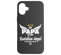 My Papa is My Guardian Angel He Watches Over Me in Memory Coque pour iPhone 16 Plus