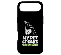 My Parrot Speaks Three Languages Funny Pet Cacatoo Bird Coque pour iPhone Air