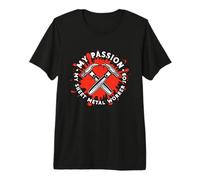 My Passion My Sheet Metal Smith Worker Tôlerie T-Shirt Haut de Gamme
