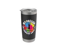 My Passion My Trampoline Saut de trampoline, gymnaste Gobelet isotherme en acier inoxydable double paroi