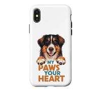 My Paws Your Heart Chien Lover propriétaire d'animal Coque pour iPhone X/XS