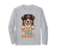 My Paws Your Heart Chien Lover propriétaire d'animal Manche Longue