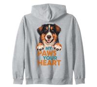 My Paws Your Heart Chien Lover propriétaire d'animal Sweat à Capuche