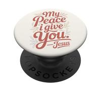 My Peace I Give You. Jésus PopSockets PopGrip Adhésif