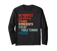 My Perfect Birthday Cake Presents Sleep Play Table Tennis Manche Longue