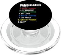 My Perfect Day Regarder des émissions de télévision PopSockets PopGrip pour MagSafe