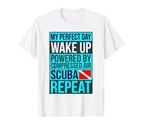 My Perfect Day Wake Up Scuba Repeat Groupe de Correspondance T-Shirt