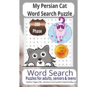 My Persian Cat Word Search Puzzle: Word Searches with Easy-to-Read Print featuring elegant Persian Cat themes, moments of hard work and relaxation, ... for vacations, holidays, and relaxing times.