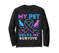 My Pet Helps Me Survive Soutien émotionnel Prévention du Suicide Manche Longue