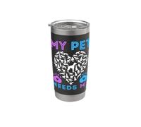 My Pet Helps Me Survive Suicide Soutien émotionnel pour Chien Chiot Gobelet isotherme en acier inoxydable double paroi
