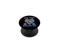 My Pet Helps Me Survive Suicide Soutien émotionnel pour Chien Chiot PopSockets PopGrip Adhésif