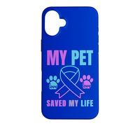 My Pet Saved My Life Prévention du Suicide pour Chat et Chien Coque pour iPhone 16 Plus