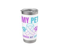 My Pet Saved My Life Prévention du suicide pour chat et chien Gobelet isotherme en acier inoxydable double paroi