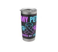 My Pet Saved My Life Prévention du suicide pour chat et chien Gobelet isotherme en acier inoxydable double paroi
