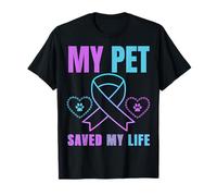My Pet Saved My Life Soutien émotionnel Prévention du Suicide T-Shirt