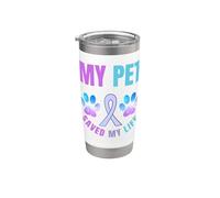 My Pet Saved My Life Suicide Support émotionnel Motif pattes Gobelet isotherme en acier inoxydable double paroi