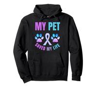 My Pet Saved My Life Suicide Support émotionnel Motif Pattes Sweat à Capuche