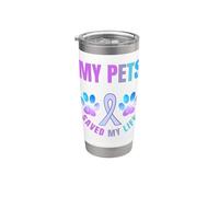 My Pets Saved My Life Soutien émotionnel Prévention du suicide Gobelet isotherme en acier inoxydable double paroi