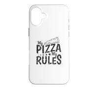 My Pizza My Rules Italien et Fromage Coque pour iPhone 16 Plus