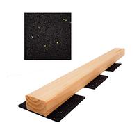 My Plast 6er Pack 900 Stück 150 Tapis de terrasse en granulés de Caoutchouc - 3 mm 90 x 90 mm (Lot de 6 pièces), Noir