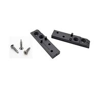 My Plast ASH-V-AUK-500-2000 Ecarteurs 4 mm- Fixation Invisible InclusV2A terrasse Bois entretoises avec2000 Vis en Aluminium (Lot de 5), Noir, 500 Halter INKL. 2000 Schrauben Alu UK