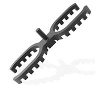 My Plast Espaceurs de lames de terrasse - Lot de 400 entretoises/cales d’espacement 4 mm - Terrasse bois & composite - Pose facile, espacement régulier, drainage & ventilation - Noir