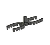 My Plast Espaceurs de lames de terrasse - Lot de 50 entretoises/cales d’espacement 7 mm - Terrasse bois & composite - Pose facile, espacement régulier, drainage & ventilation - Noir