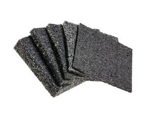 My Plast I 90 x 90 x 20 mm - 25 pièces I Dalle amortissante pour terrasses - Dalle Caoutchouc résistante à l'eau pour Le Bois de la terrasse, cale terrasse Protection de Construction résilient