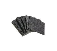 My Plast I 90 x 90 x 3 mm - 50 pièces I Dalle amortissante pour terrasses - dalle caoutchouc résistante à l'eau pour le bois de la terrasse, cale terrasse protection de construction résilient