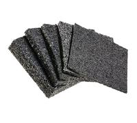 My Plast I 90 x 90 x 8 mm - 50 pièces I Dalle amortissante pour terrasses - dalle caoutchouc résistante à l'eau pour le bois de la terrasse, cale terrasse protection de construction résilient