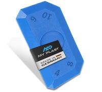 My Plast Lisseur pour joints - spatule professionnelle pour joints en silicone, joints en silicone et joints en acrylique, raclette pour joints parfaits (n° 3 bleu - 5 pièces)