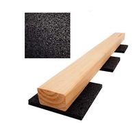 My Plast Lot 8 mm terrassenpad en Caoutchouc Granulés, Noir, 50 STK. 90 x 90 x 8 mm