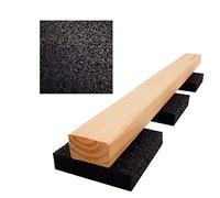 My Plast Lot de 100 Coussinets 20 mm-Granulé en Caoutchouc-pour la Construction des terrasses, Noir