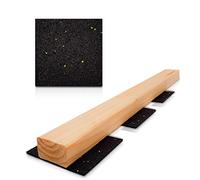 My Plast Lot de 125 tapis de terrasse en granulés de caoutchouc - 90 x 90 x 3 mm - Tapis de protection de construction en caoutchouc pour terrasse, véranda, terrasse, patio, antidérapant, imperméable,