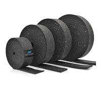 My Plast Lot de 4 Rouleaux 2000 x 50 x 6 mm Bande Caoutchouc - Rouleau Support pour lambourdes - Antidérapant, Anti-Vibrations, Drainage et Isolation - pour terrasse Bois et WPC extérieur