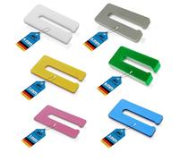 My Plast Lot de 60 plaques de support de 1, 2, 3, 4, 6 et 8 mm - Entretoises en plastique I Cales de vitrage - Cales de montage en matériau plein