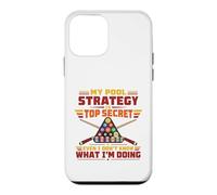 My Pool Strategy is Top Secret Funny Billiard Coque pour iPhone 12 Mini