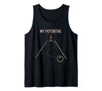 My Potential Bowling Humour Bowler Lane Pin Ball Fun Débardeur