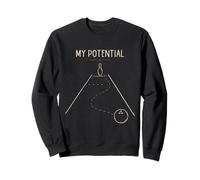 My Potential Bowling Humour Bowler Lane Pin Ball Fun Sweatshirt