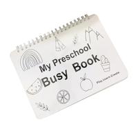 My Preschool Busy Book Lot de livres épais et complets pour tout-petits 12 thèmes attrayants éducatifs préscolaires pour les voyages et l'apprentissage amusant